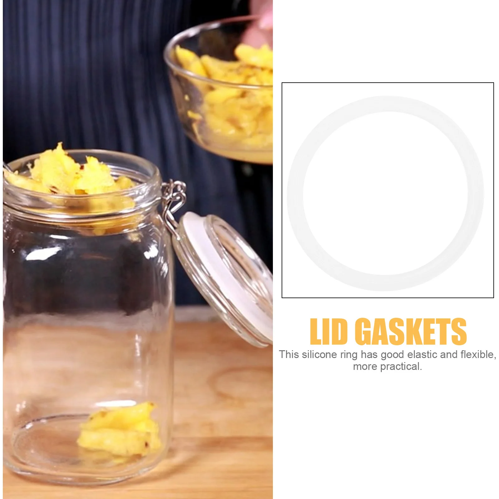 

3Pcs Silicone Seal Ring Flexible Replacement Sealing Ring for Bottles Insulated Bottle Gaskets Leak Proof Elastic Lid Rings