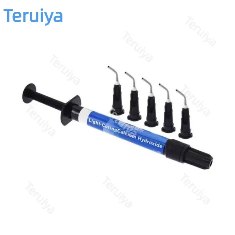 Premium 3Pcs GUANYA Light-Cured Calcium Hydroxide Paste, Endodontic Antibacterial Medicament, Professional Dental Cavity Liner