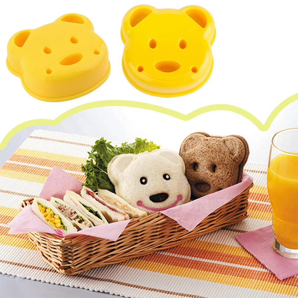 

1 Piece Little Bear Shape Sandwich Mold Bread Cake Mold Maker DIY Mold Cutter Craft