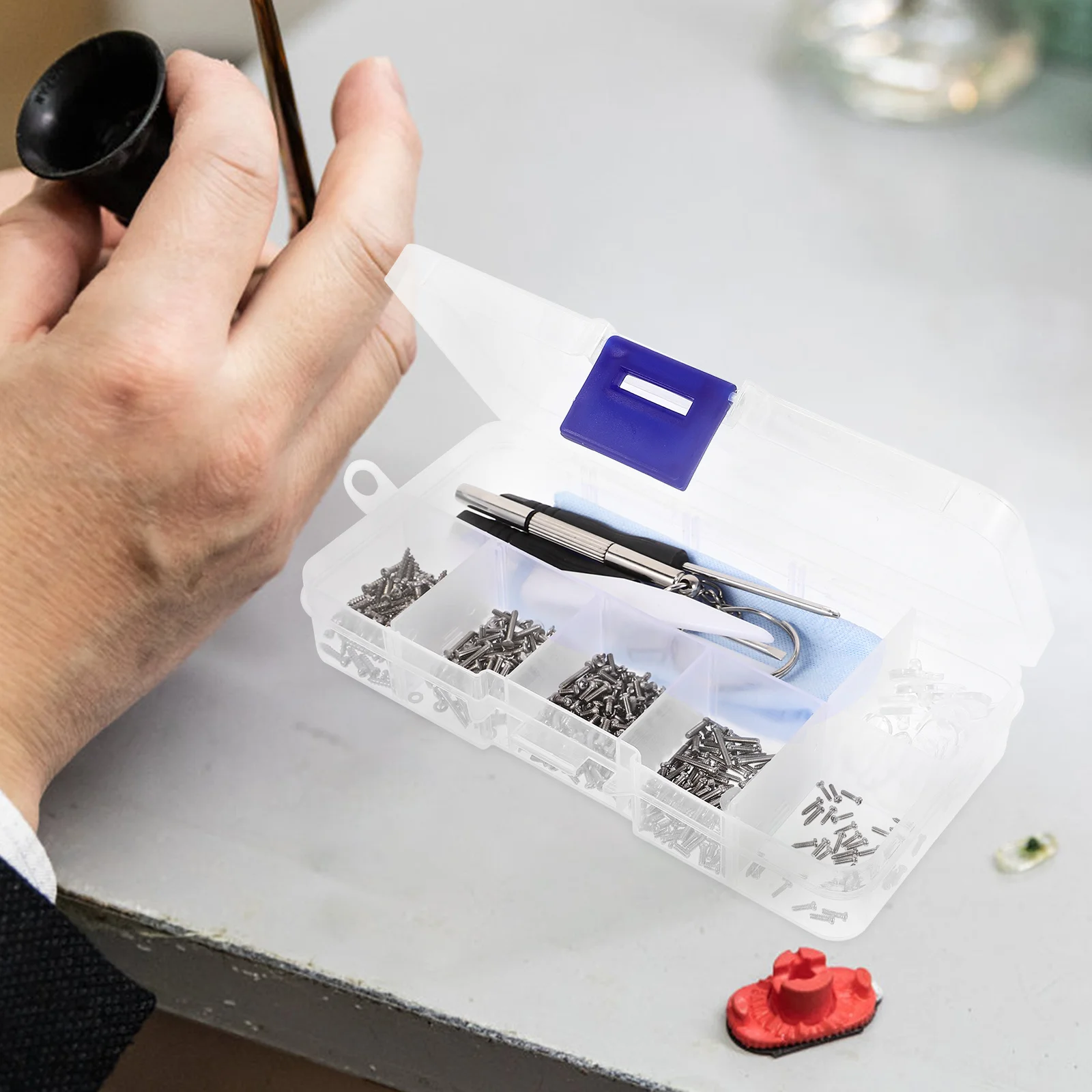 

1 set 1 Set Portable Glasses Repair Kit Durable Eyeglass Screwdriver Tool For Fixing Loose Screws Replacement Parts Accessories