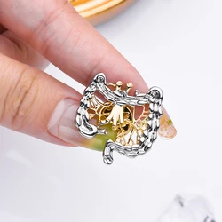 Catuni Bowel Gastroenterology Anatomy Pin Brooch Medical Lapel Lanyard Badge Jewelry Accessories for Anatomist Doctor Nurse