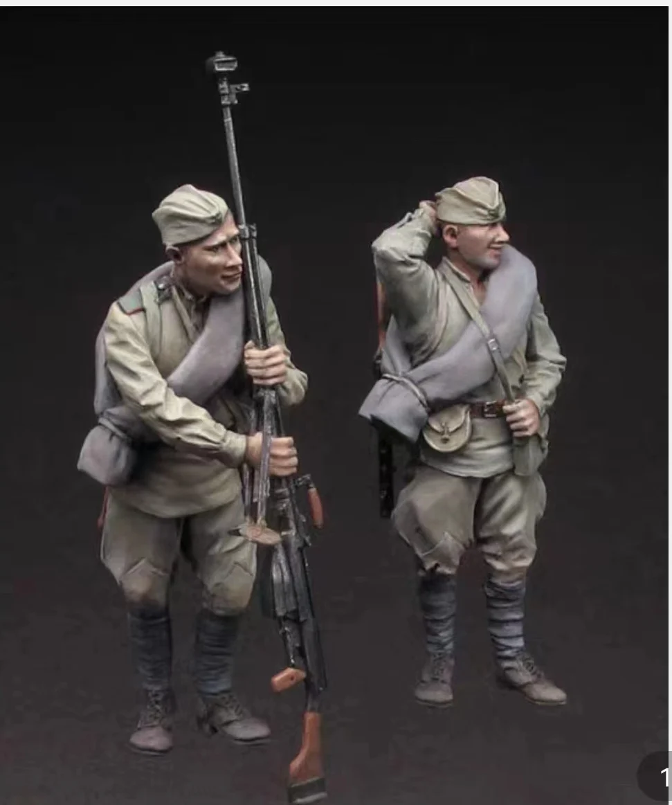 A334-1/35 Resin Figure Model GK, Unpainted and Unassambled kit. WW2 Soviet Soldier.