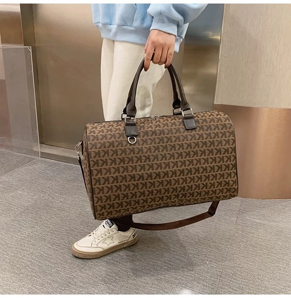 Fashion Letter Design High Quality Canvas Travel Handbag For Women Large Capacity Female Weekend Gym Fitness Duffle Business Bag