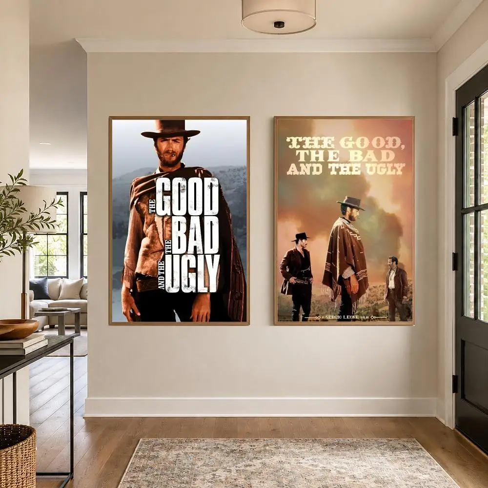Western Movie G-Good Bad Ugly Graphic Wall Art Poster HD Waterproof PP Paper Print for Bedroom Living Room Office Decor Gift
