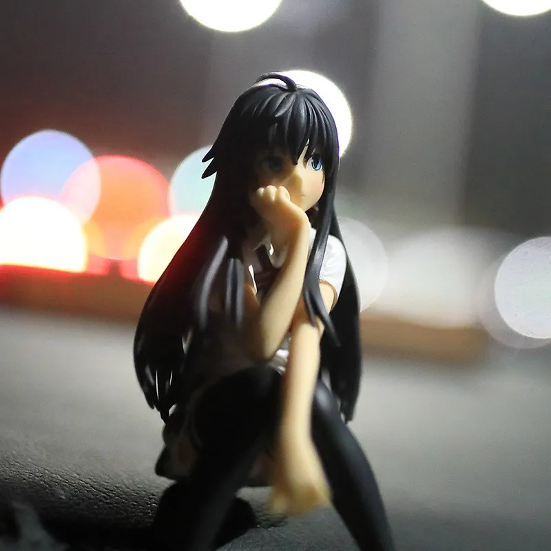 14 سنتيمتر أنيمي الشكل بلدي في سن المراهقة رومانسية كوميديا يوكينوشيتا يوكينو نموذج لجسم دمى لعبة هدية جمع محاصر الحلي المواد البلاستيكية #6