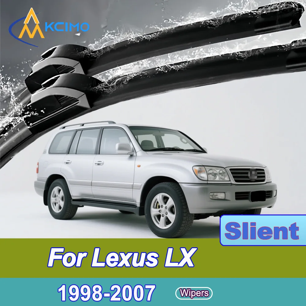 

For Lexus LX J100 1998-2007 Front Windshield Wiper Blades 2pcs Quiet Rain Windscreen Window Accessories