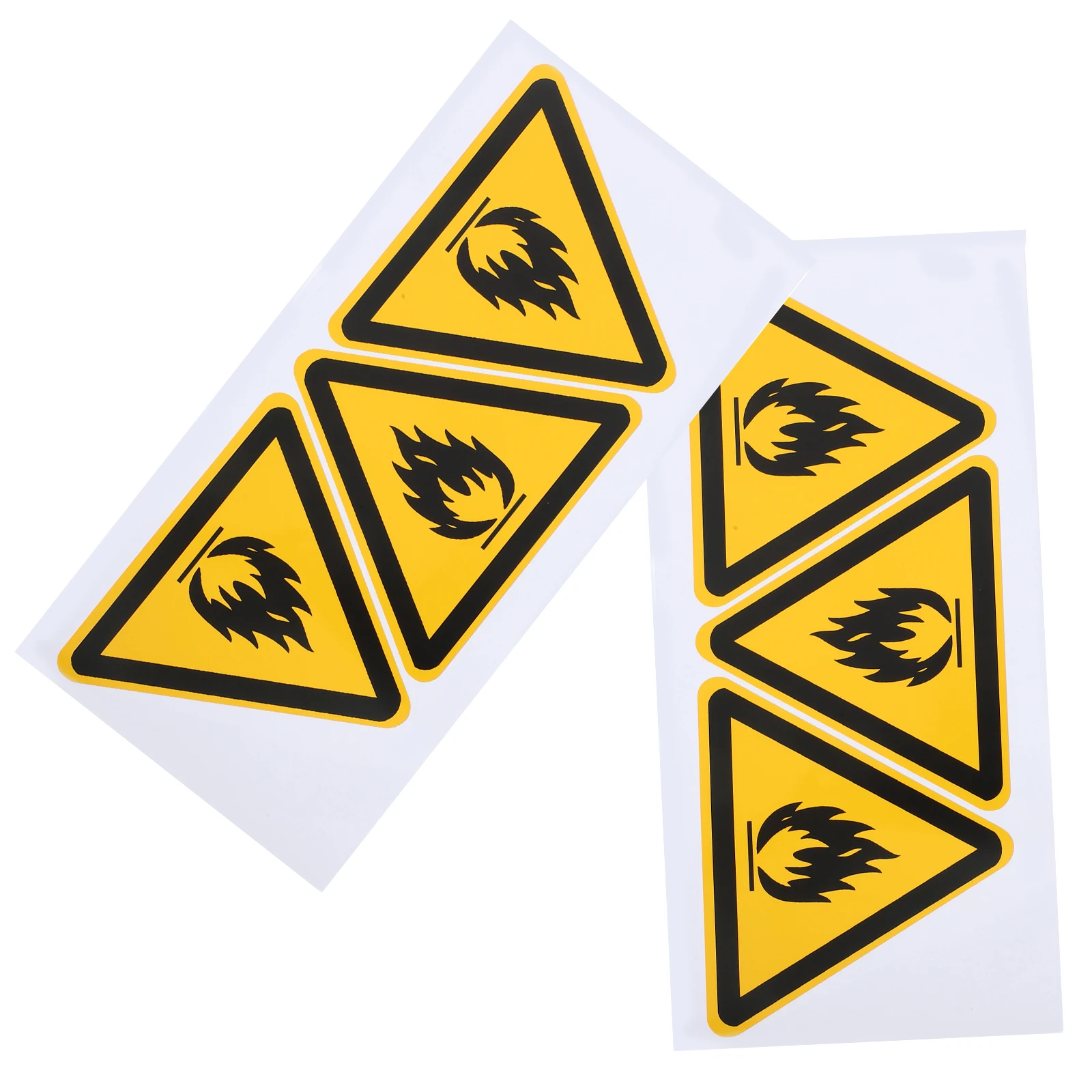 

6pcs Labels 100mm Equilateral Stickers Safety Safe Warning Sticker Caution Signs Decals Adhesive