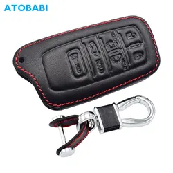 Leather Car Key Cover Smart Remote Fob Protector Case Auto Accessories For Toyota Sienna 2021 2022 Base Outdoor Platinum XLE XSE
