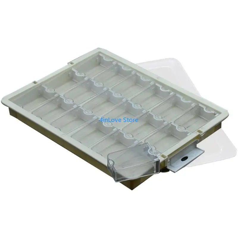 

T4MD Versatile Bead and Small Accessories Organizing Box for Jewelry Makers Transparent Lid Box Practical Sorting Tray