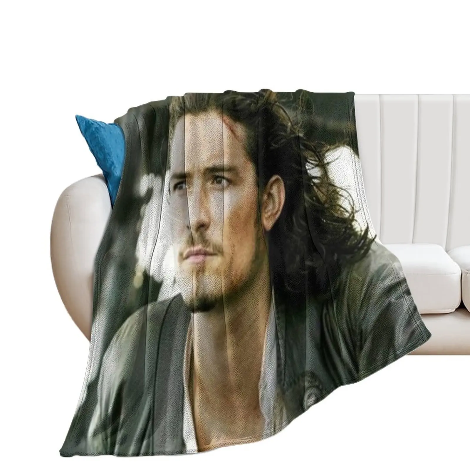 Orlando Bloom Throw Blanket Thin Personalized Gift Vintage manga Blankets