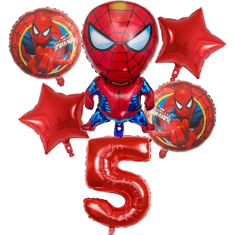 1 مجموعة سبايدرمان بطل احباط بالون مملوء بالهليوم استحمام الطفل الديكور عيد ميلاد موضوع الطرف الديكورات الاطفال اللعب هدية لوازم الهواء Globos #6