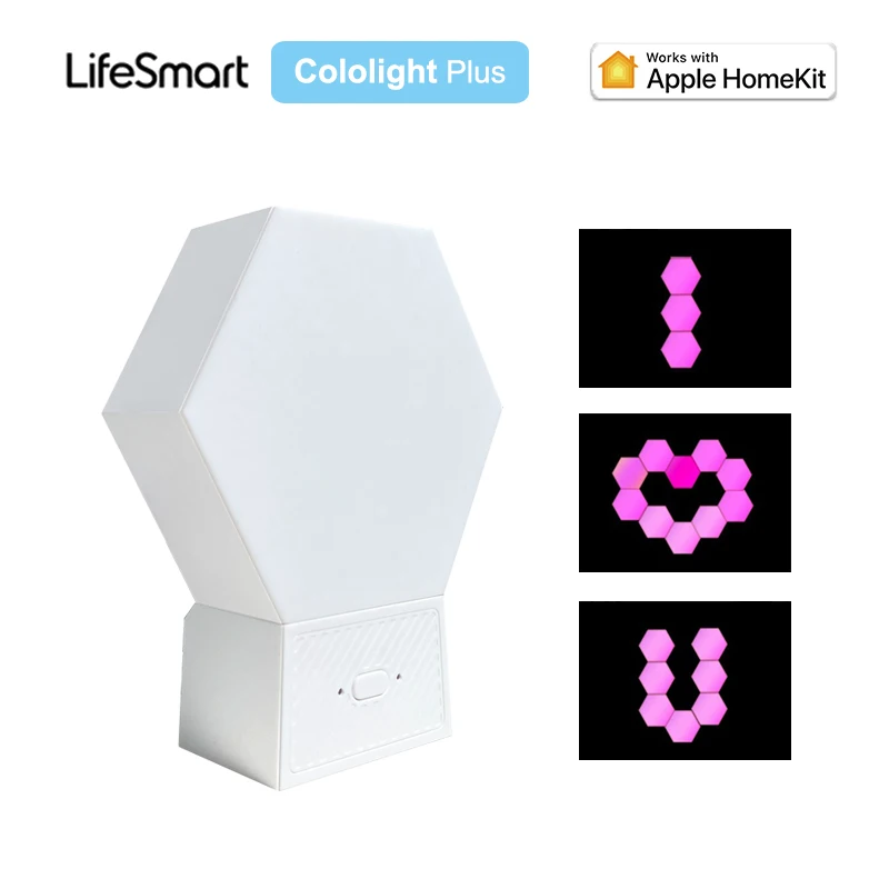 LifeSmart Cololight Plus Smart LED Light Panels Dancing With Music DIY Quantum Light Works with Apple HomeKit Google Alexa