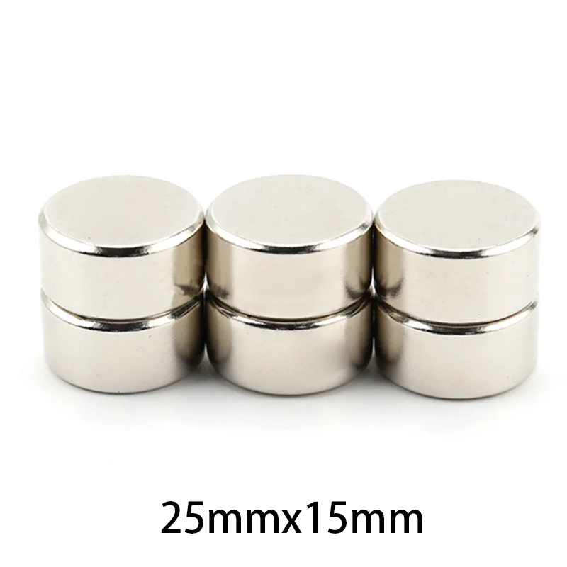 1/2/5/10PCS 25x15mm silná neodym magnetem 25mm x 15mm kolo trvalý magnetem 25*15mm výkonný magnety lamela