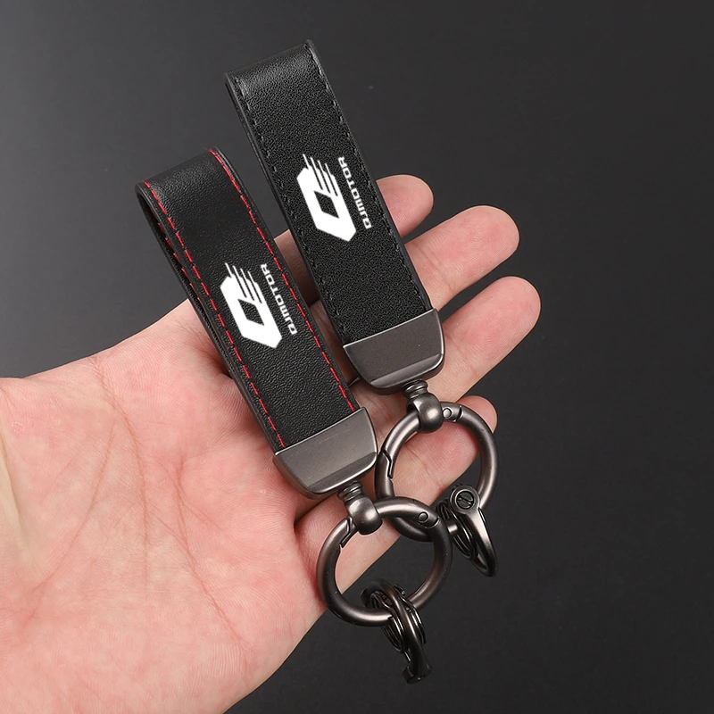 Motorcycle Leather Keychain Horseshoe Buckle Jewelry for QJMOTO QJ SRT 800 800X 800SX 800SRT SRT 800X 800