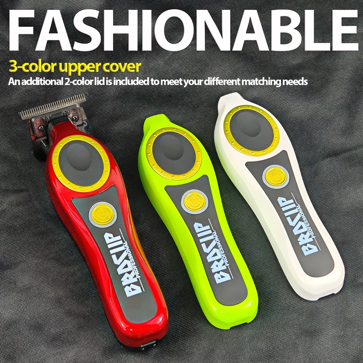 BRDCLIP, набор из 2 предметов, 101 PRO, оранжевый, 808, 8200/7700 об/мин, высокий мотор, профессиональный мужской электрический триммер для бороды, 3 цвета, замена Hou