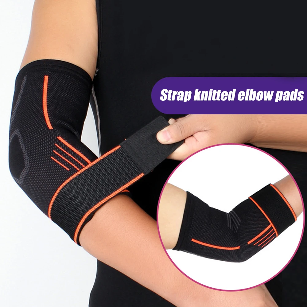 1Pcs Elbow Support Brace  Compression Sleeves Adjustable Strap for Tendonitis, Tennis Elbow, Golf Elbow Treatment Pain Relief