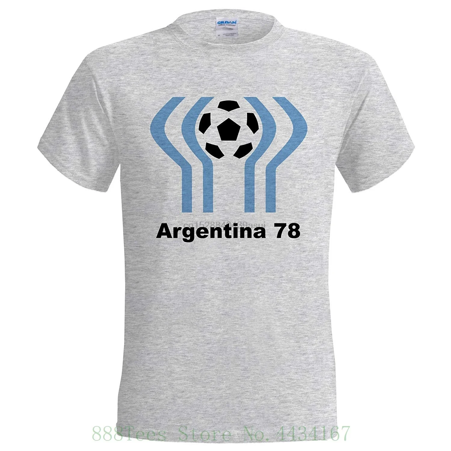 

Argentina 78 Mens Retro Footballer T Shirt Short Sleeves New Fashion T shirt Men Clothing