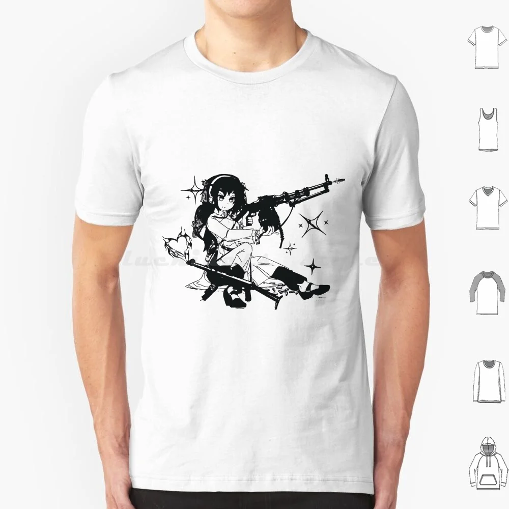Anime menina segurando arma goth macio grunge e-girl e-boy t camisa das mulheres dos homens crianças 6xl sicko ian connor playboi carti inteiro lotta vermelho