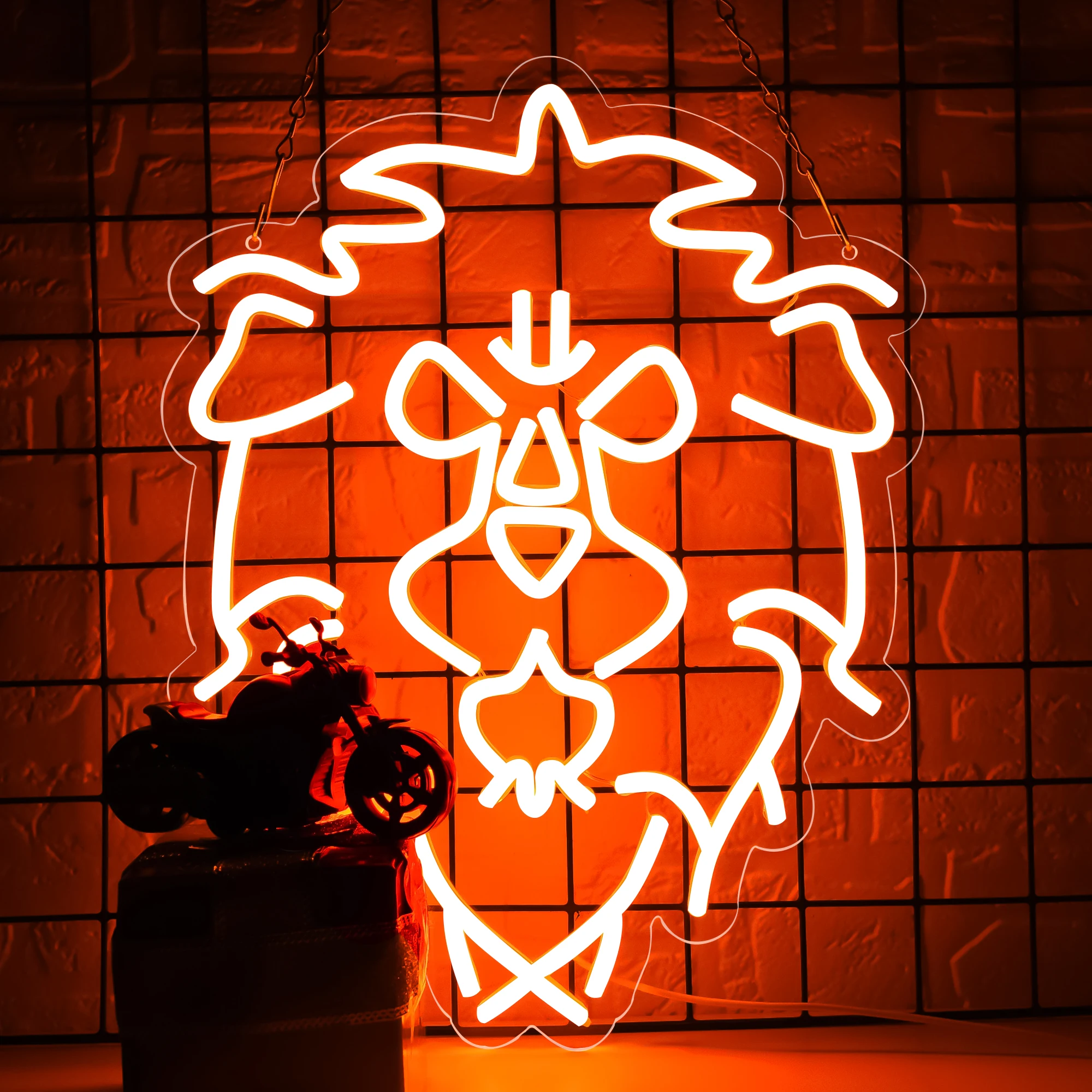 Letrero de Neón con Diseño de León para Decoración de Pared, Letreros de Neón de The Alliance para Sala de Juegos, Cuarto de Hombre, Bar, Garaje, Regalo Único para Navidad