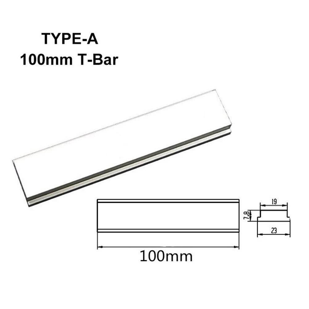 2Pack Aluminum Alloy TBar TTrack Slider 100/450mm for Woodworking Projects Compatible with Table Saws and Milling Tables
