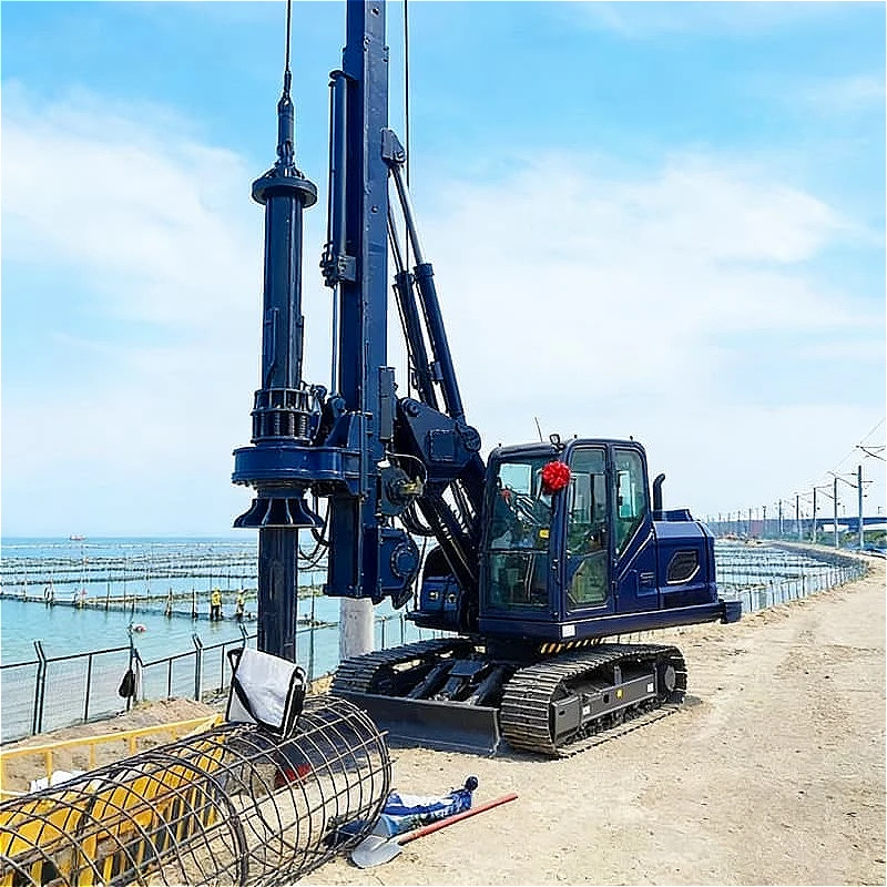 Rotary Hydraulic Pile Driver Torque for Communication Tower Guyed Mast Base Concrete Pile Installation Work Customized Hot Sale