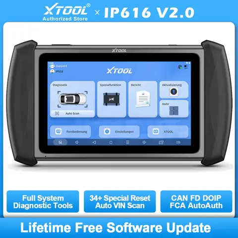 XTOOL InPlus IP616 OBD2 Scanner Automotivo Car Diagnostic Tool For All Cars All System 34 Services OBD 2 Scanner Built-in CAN FD