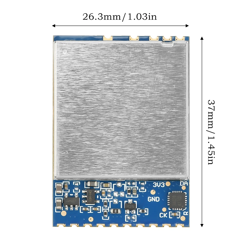 

DC 5V VM1373R 1.2G 1.3G FPV Image Transmission Module Analog Wireless Audio and Video Transmitter Receiver Module