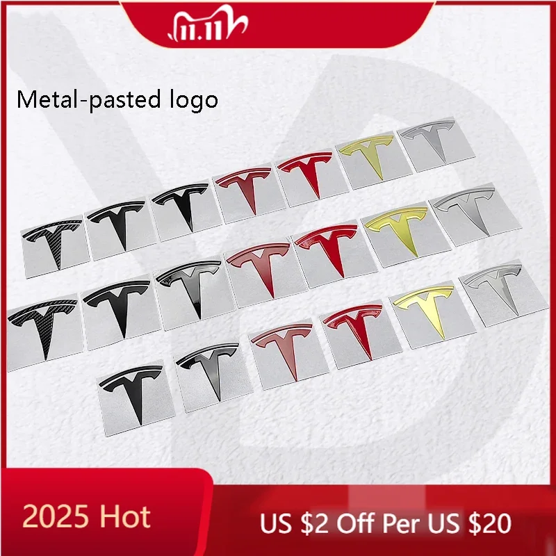 

Автомобильная наклейка, металлическая наклейка на передний капот автомобиля, эмблема, стильная наклейка для Tesla Model 3 S X Y Roadster Cybertruck, значок заднего багажника автомобиля