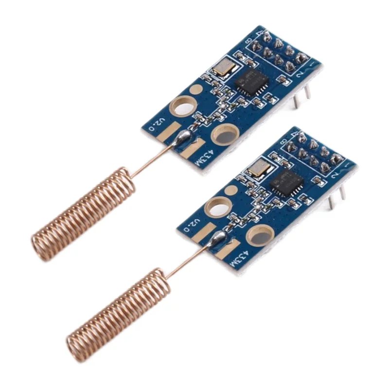 

-ABAB 2Pcs CC1101 Wireless Module 433Mhz Distance Transmission Board Wireless Transceiver Module
