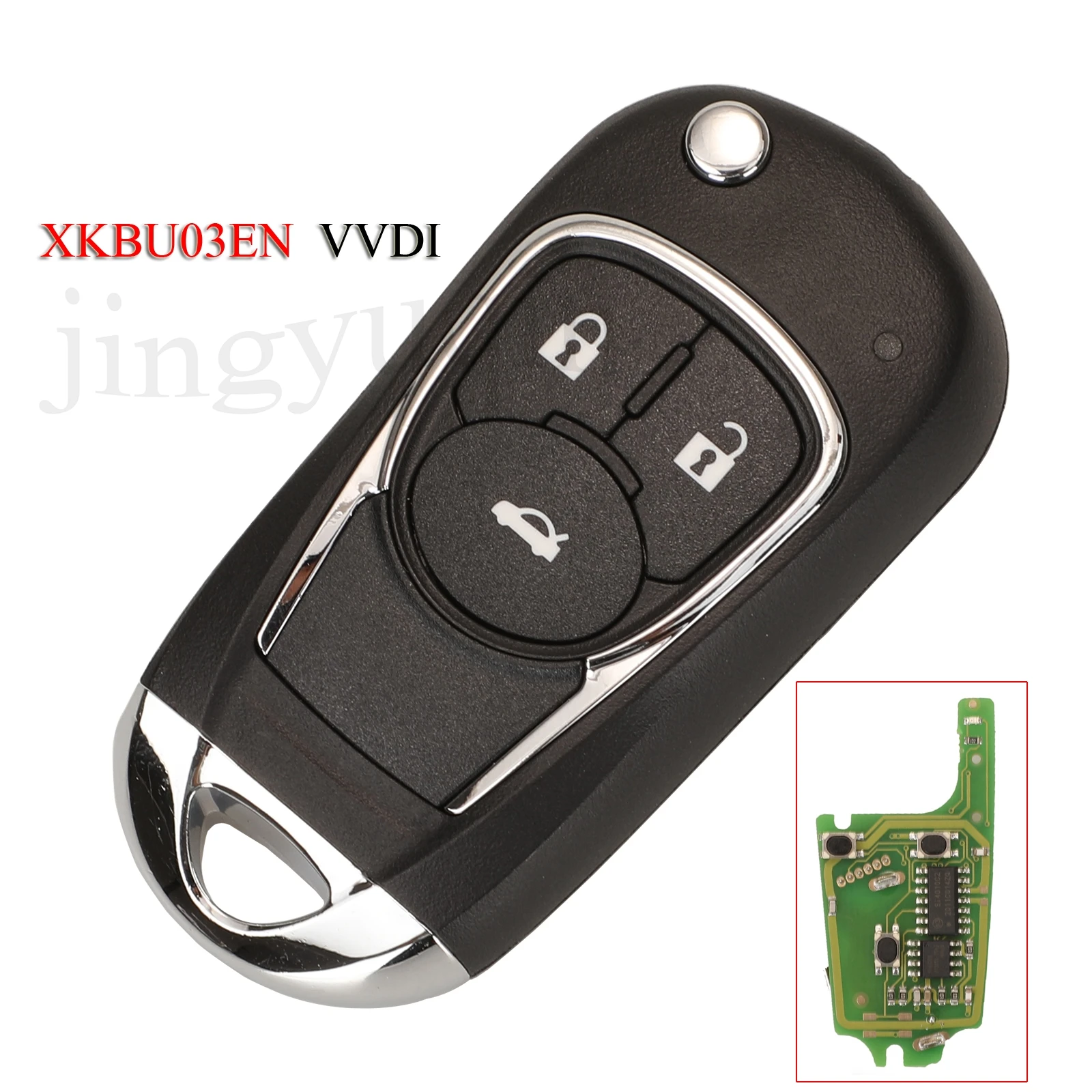 

Jingyuqin XKBU03EN VVDI дистанционный умный Автомобильный ключ для Buick для VVDI VVDI2 3 кнопки Xhorse универсальный пульт дистанционного управления