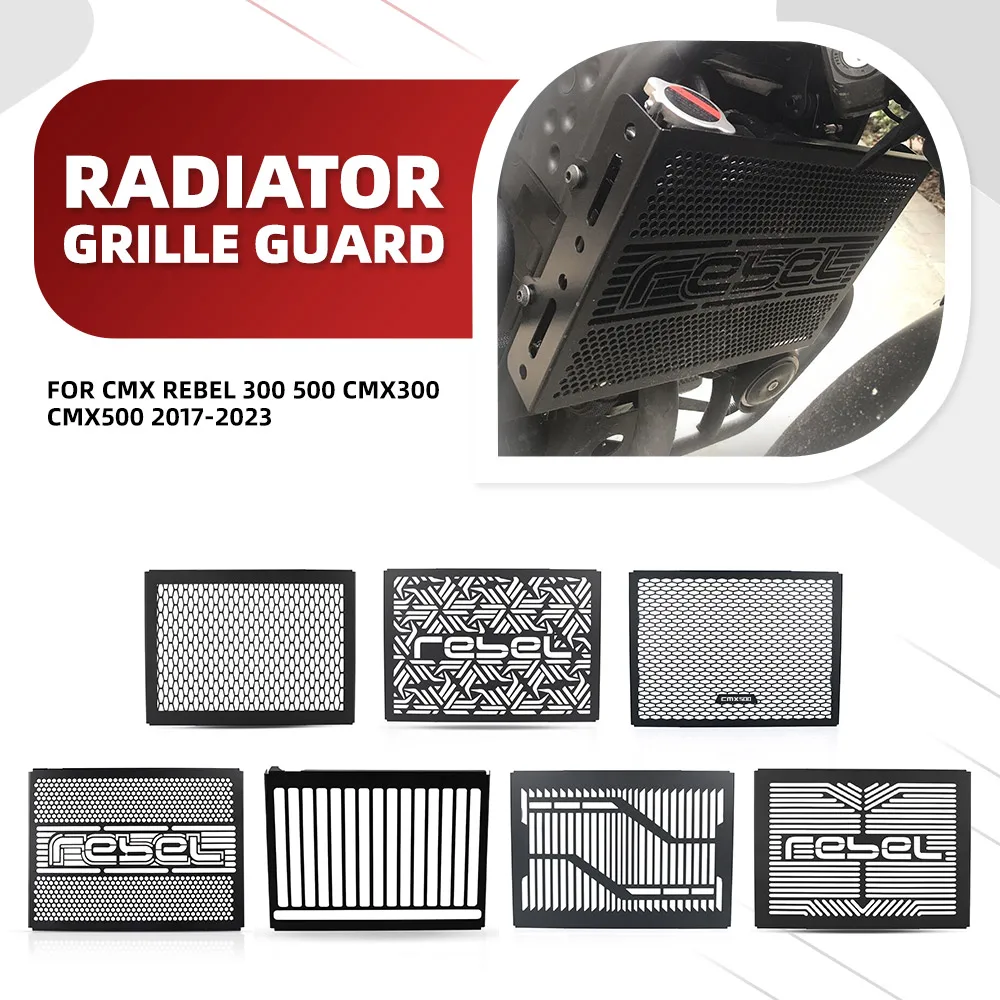 

Cmx Rebel 300 500 Motorcycle Radiator Grille Guard Cover Protective For Honda cmx300 cmx500 2017 2018 2019 2020 2021 2022 2023