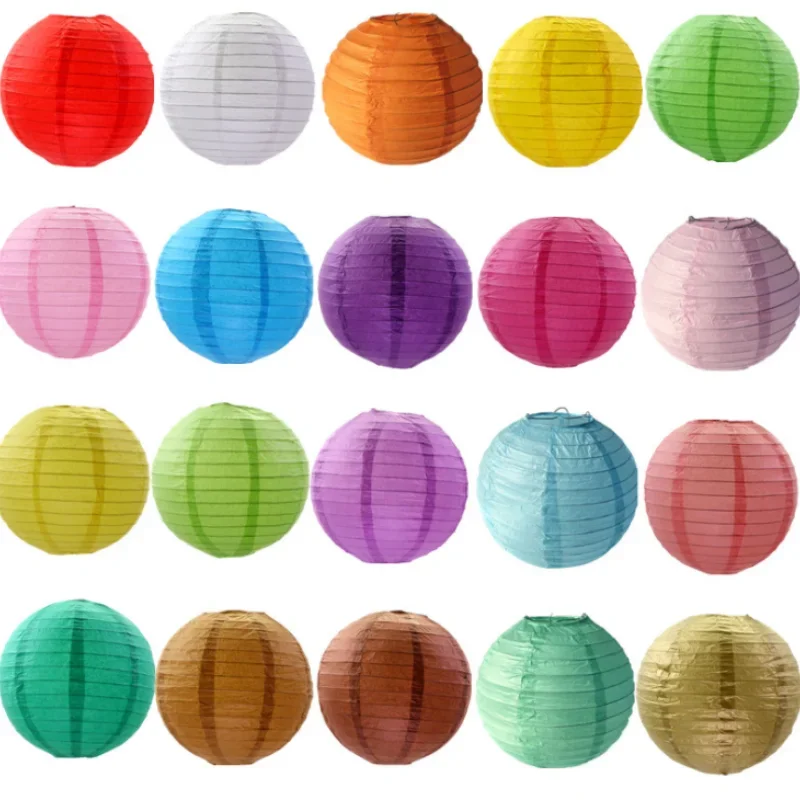1Pc 6inch 15cm Chinese Paper Lantern Birthday Wedding Party Decor DIY Lampion Hanging Lantern Ball Festival Decor Supplies