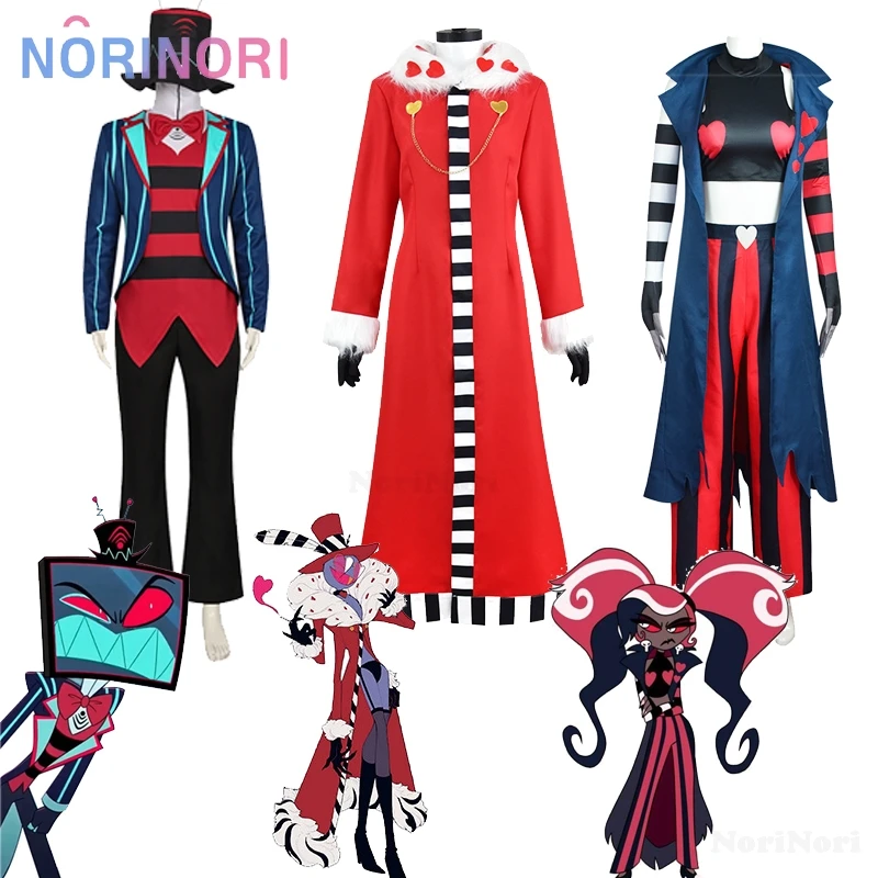 Velvette Valentin Hotel Vox Cosplay Outfit 3V Vees VVV Costume Halloween Party Demon Carnaval Anime Cosplay Clothes