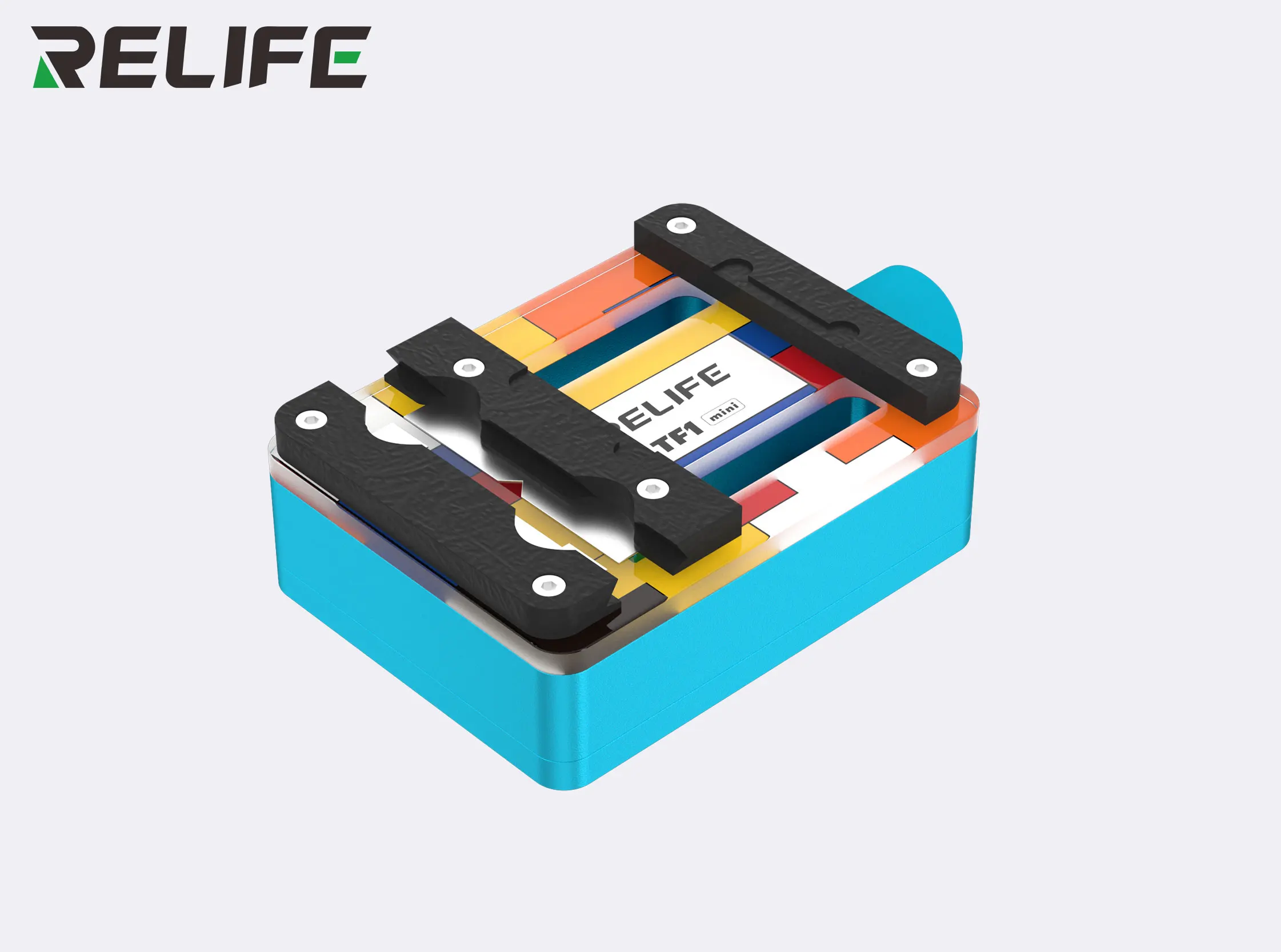 

RELIFE TF1 Мини-изолированное приспособление из закаленного стекла, держатель для ремонта печатной платы мобильного телефона, микросхема процессора, сварочная площадка, инструмент для очистки клея