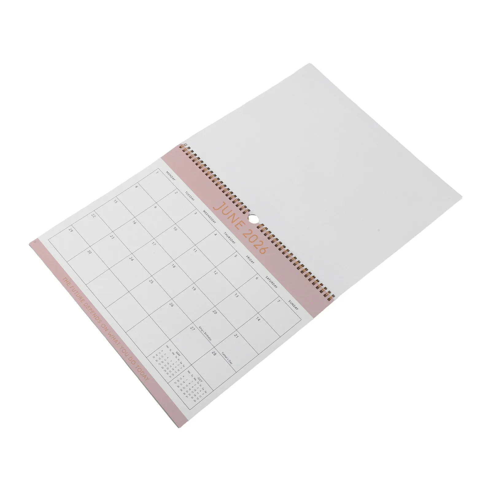 

2026-2027 18 Month Wall Planner Large Print Monthly Calendar Minimalist Design International Holidays Coil Bound Hanging Office
