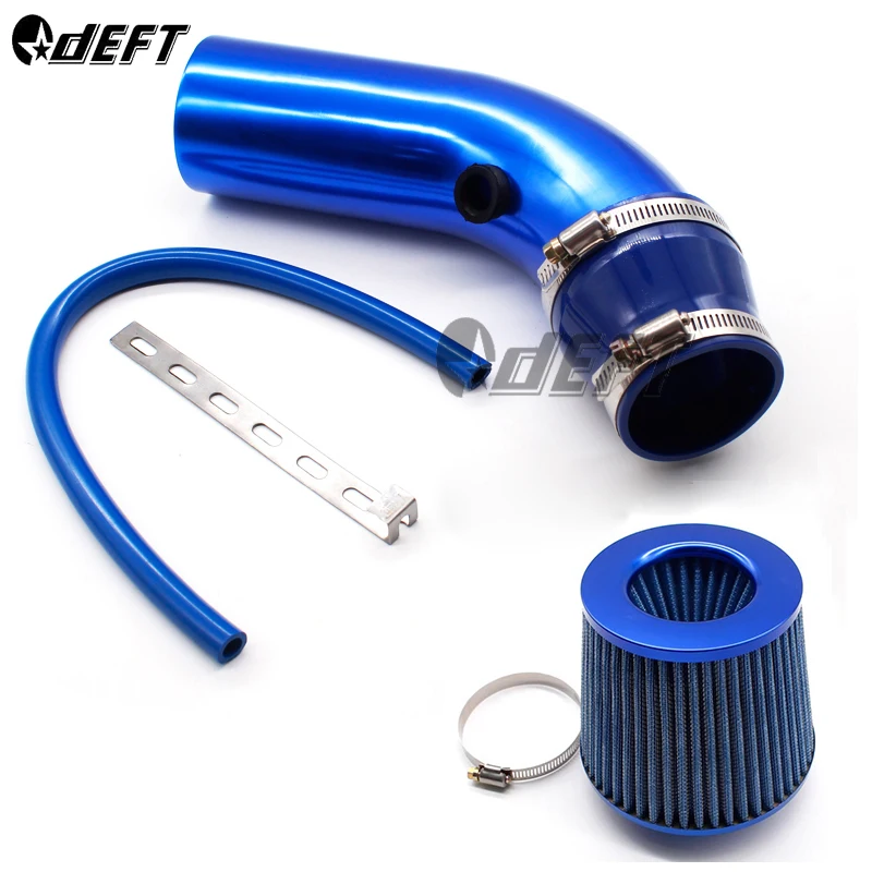 1set 76mm Car Refitted Winter Mushroom Head Air Filter Intake Pipe Filter High Flow High Cold Air Filter Aluminum Pipe Kit