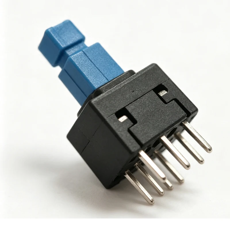 6PCS/LOTS Original Taiwan 8.5*8.5 Self-priming Tactile Switch Dual-row Direct Insert 6-pin Reset Button