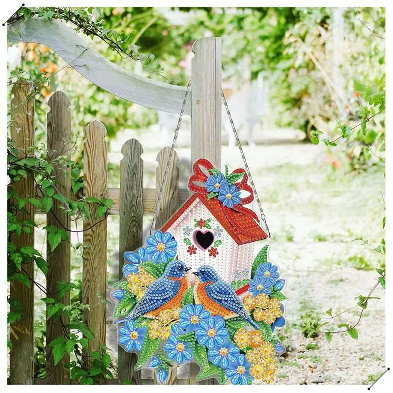 Wind Spinner DIY Painting Wind Chime Double Sided Paint Hanging Ornament For Spring Garden Decor Wind Spinners 3 Pieces