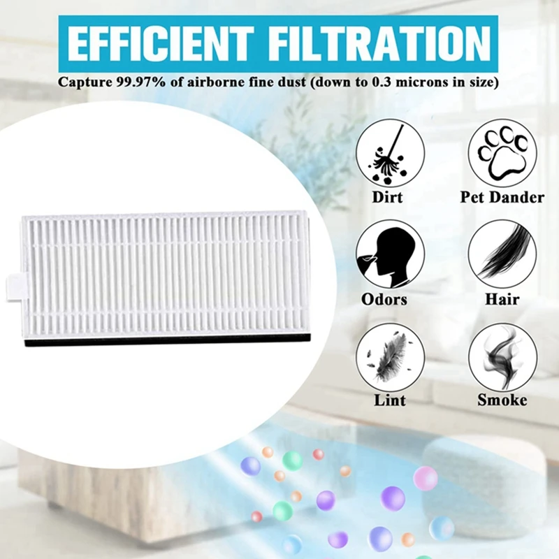 Substituição sobressalente para Cecotec Conga, Saco de Poeira, Saco, Escova Lateral Principal, Filtro Hepa, Mop para Cecotec, Conga 7490, 7290, 11Pcs