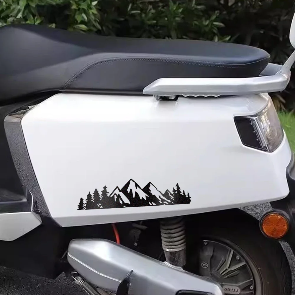 

2pcs Reflective Mountain Tree Car Body Stickers Vinyl Waterproof Motorcycle Body Decals Graphics Decoration Styling Accessories