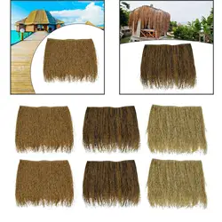 Palm Thatch Roll Artificial Palm Thatch Runner Roll Hut Thatch Straw Roof Thatch for Garden Fence Patio Umbrella Tiki Bar Palapa
