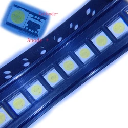 500 unids/lote SMD LED 2835 3V 1W 100LM blanco frío para aplicación de retroiluminación LCD de TV LG