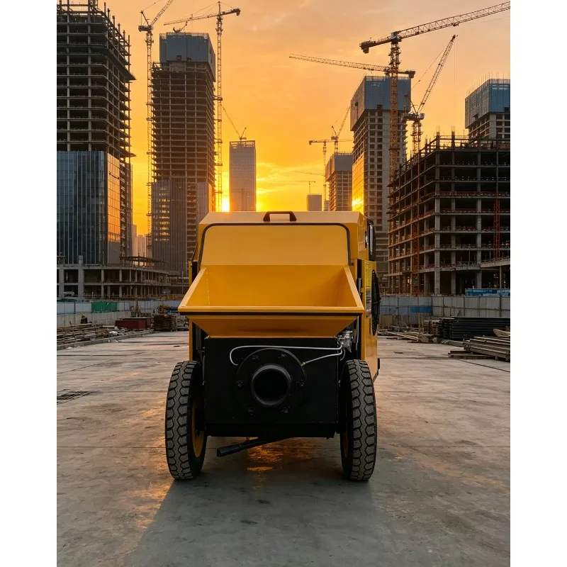 

Professional Diesel Concrete Mixer with Powerful Pump and Steel Pipe System for Bridge Building