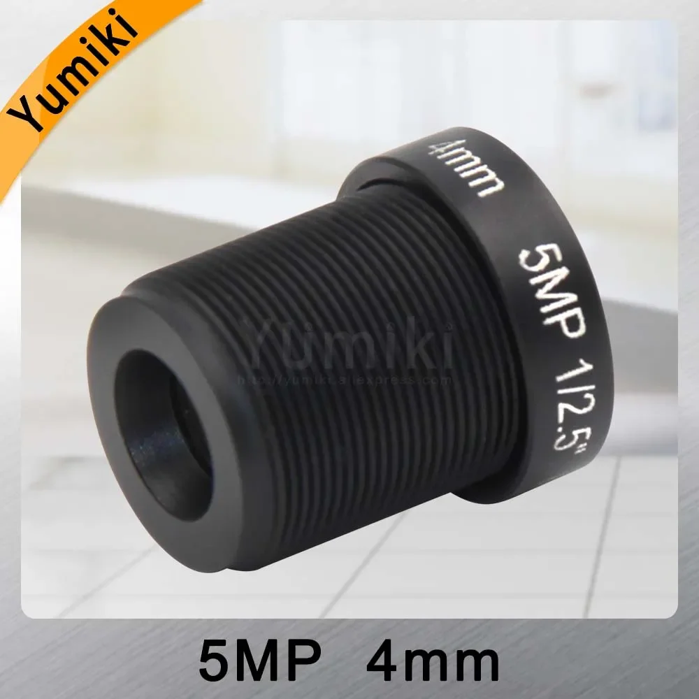 Yumiki 5.0Megpixel M12 MTV 4mm 5MP HD CCTV Camera Lens IR HD Security Camera Lens Fixed Iris