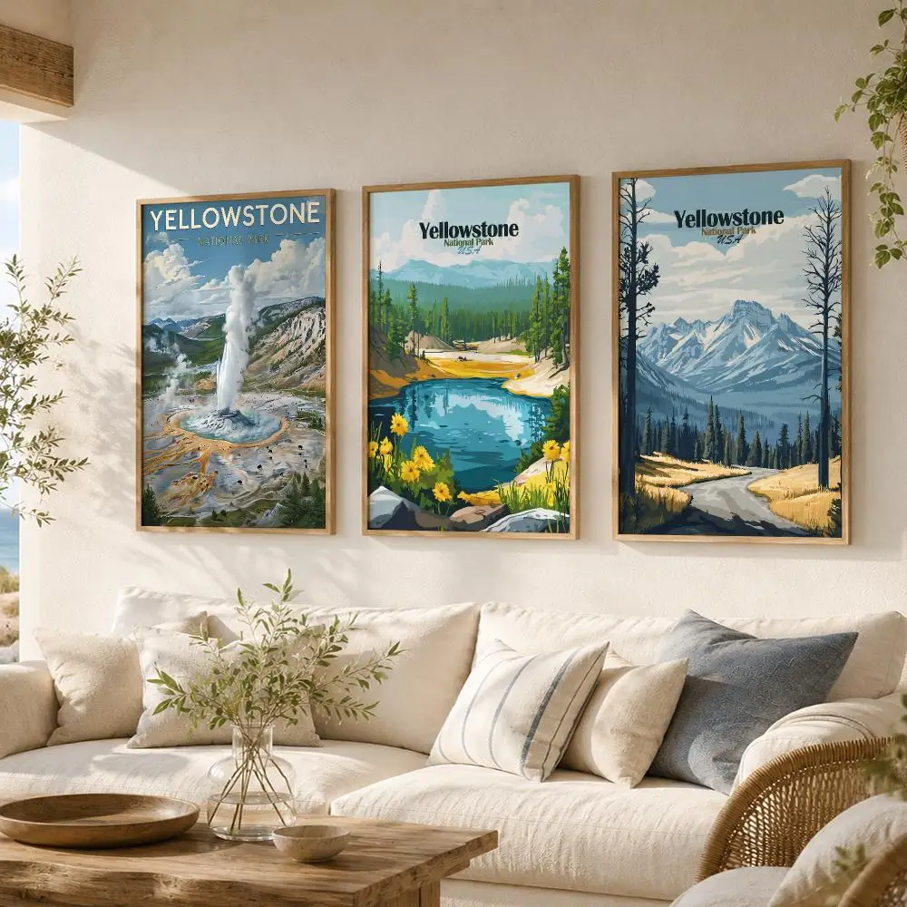 Yellowstone Fashion Poster Wall Stickers Self Adhesive Painting HD Art Decals for Bedroom Living Room Home Decor
