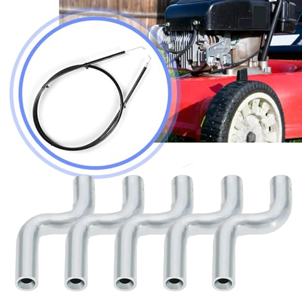 

5pc Z-Type Throttle Cables End Covers Replacement Z Cable End Cap Metal 24x2mm For Lawn Mower Spare Parts Garden Power Tool Acce