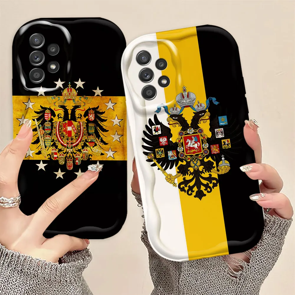 Double-Headed Eagle Flag Phone Case FOR Samsung GALAXY A33 A32 A31 A30 A25 A24 A23 A22 M22 A21 A20 A16 A15 A14 A13 A12 M11 S