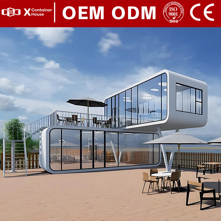 Apple Capsule House Luxury Prefbricted Vill a Frame Pre Fab House Modular Home Modular Residential Prefabricated Houses Housing