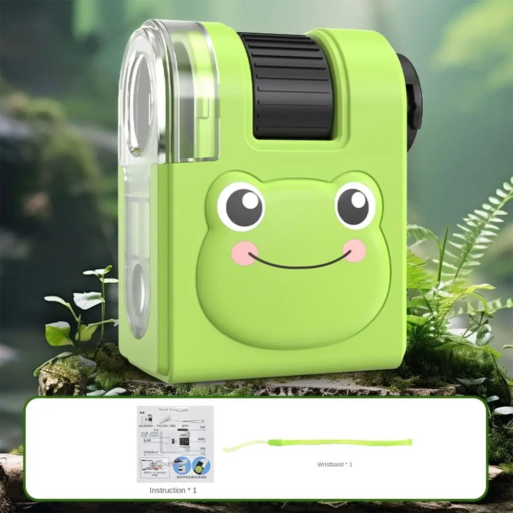 مصباح ليد جيب 80x مجهر صغير حجم الجيب 80x التكبير مجهر محمول دائم خفيف الوزن جيب المجهر الفتيات #4