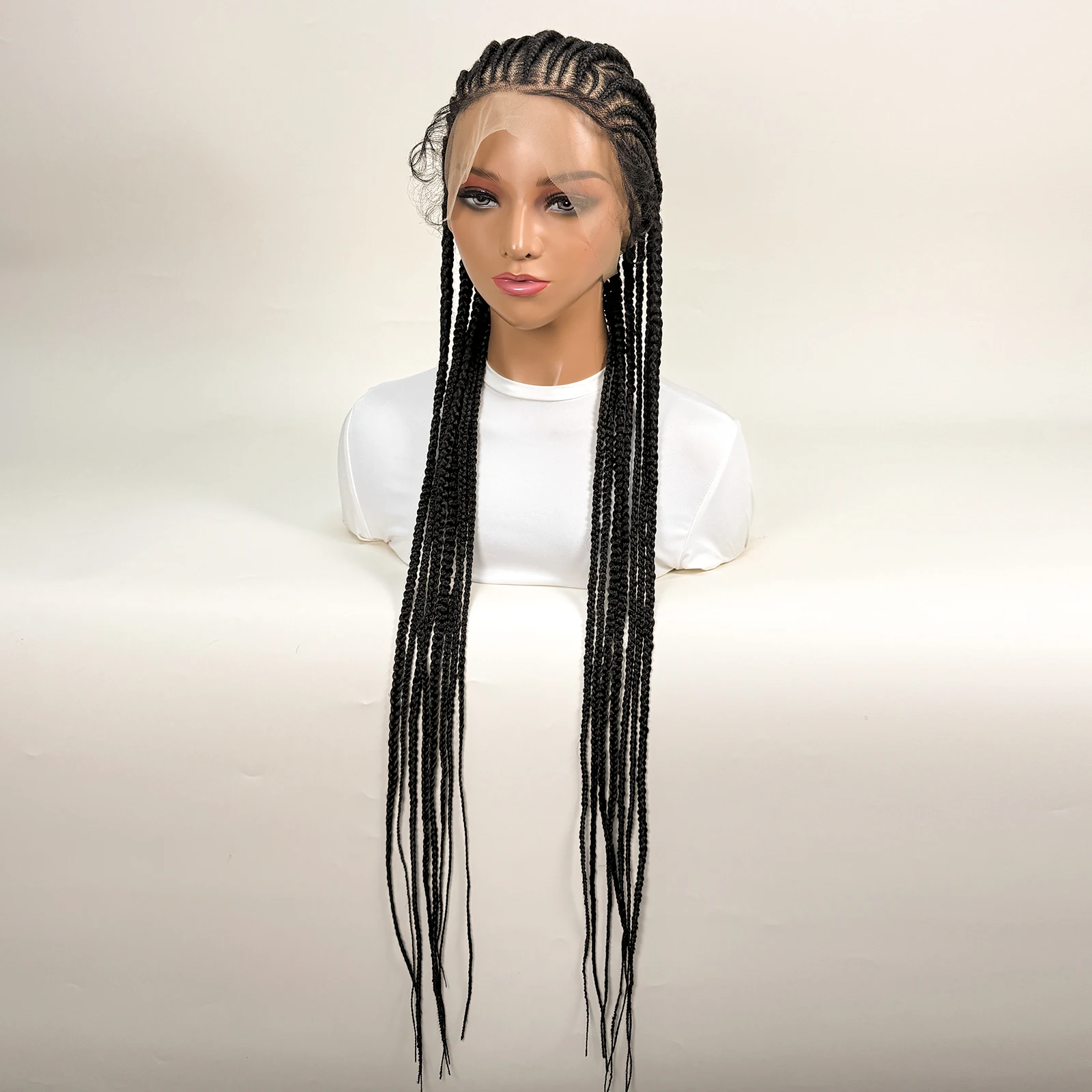 36 Zoll Vollspitzen-Transparen – Synthetic Braided Wigs For Black Women Bewertung und Preis